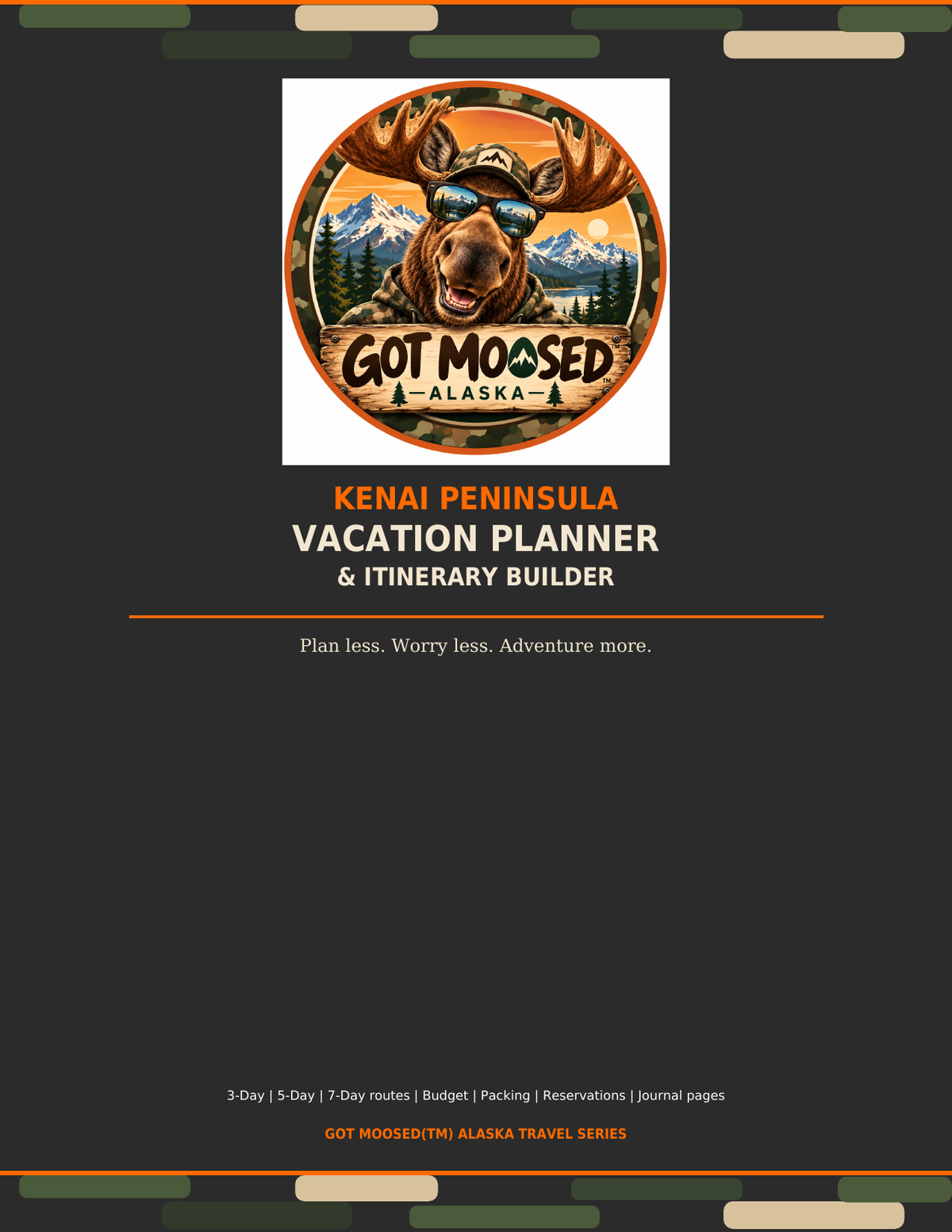 Got Moosed™ Kenai Peninsula Vacation Planner - Digital Download